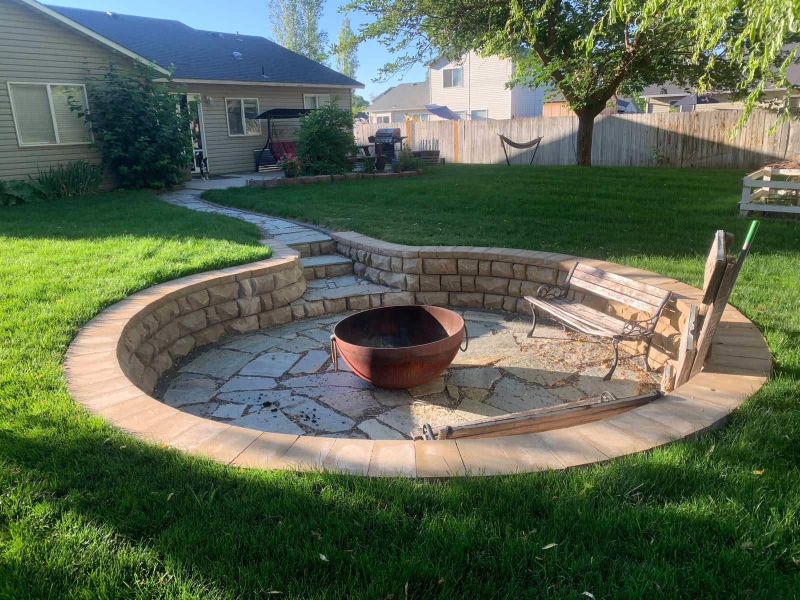 Backyard Irrigation - Completed Project