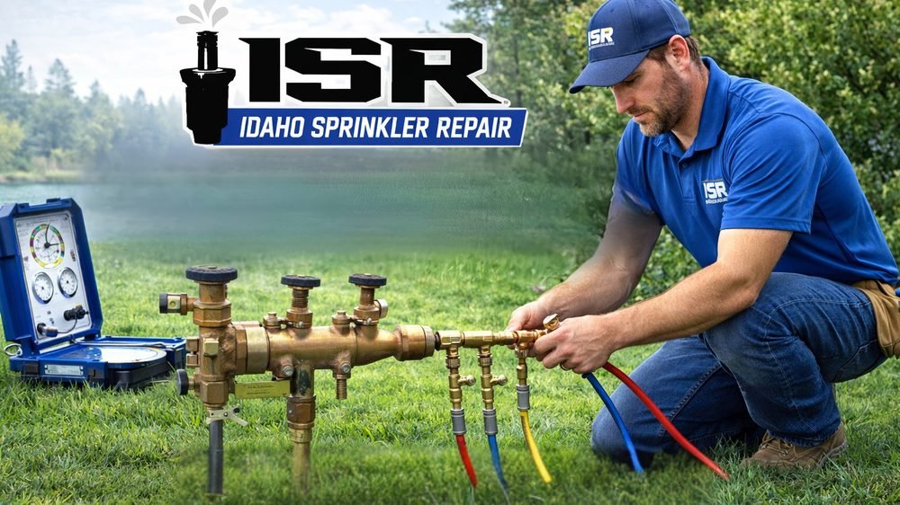 Backflow testing by Idaho Sprinkler Repair