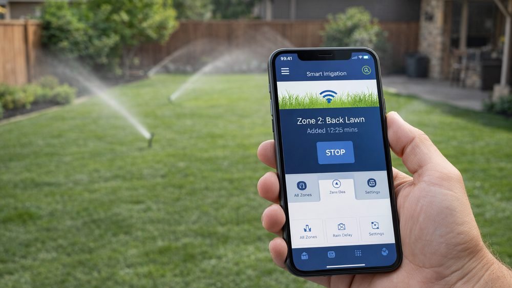 Smart sprinkler controller installation by Idaho Sprinkler Repair