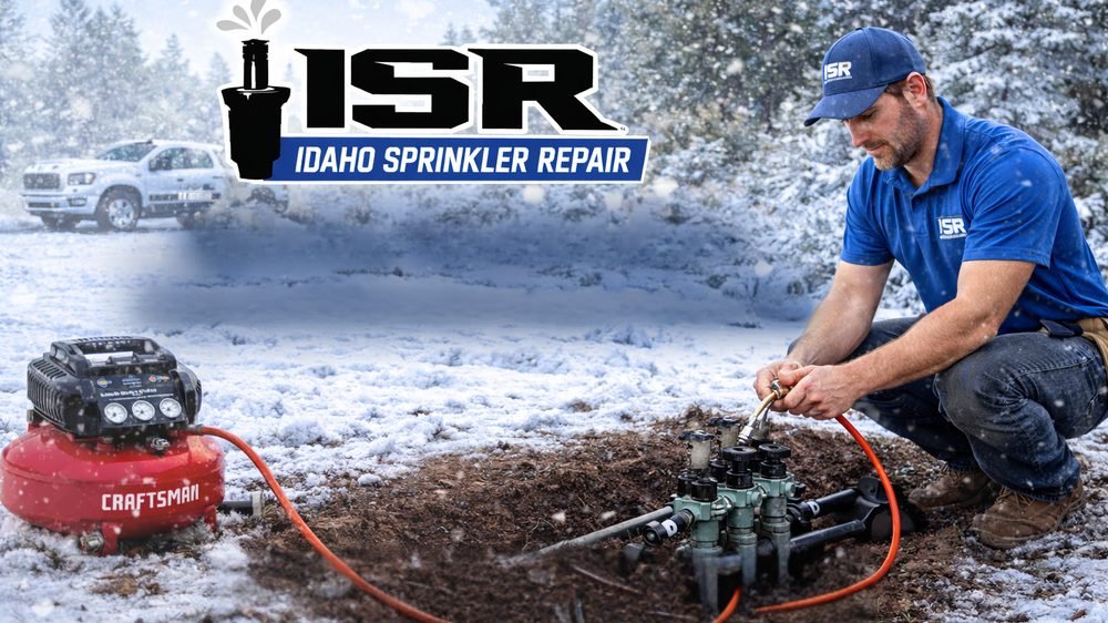 Sprinkler winterization and blowout service by Idaho Sprinkler Repair