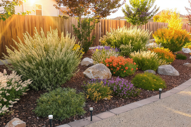 Native drought-tolerant plants in Garden City, Idaho