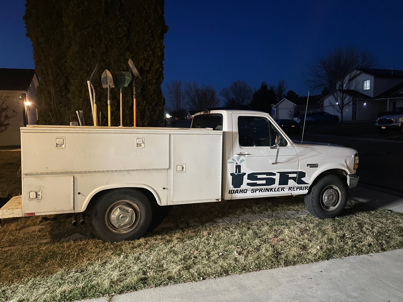 Idaho Sprinkler Repair Truck in Field